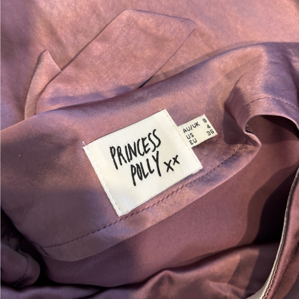 Princess Polly Mauve Satin Gown